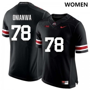 #78 Ethan Onianwa Ohio State Black Youth Jersey Stitched Football 617292-918