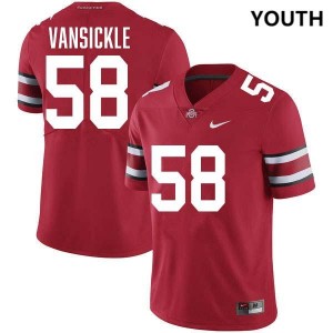 #58 Gabe VanSickle The Ohio State Red Youth Jersey Alumni Football 226555-346