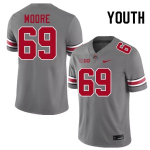 #69 Ian Moore The Ohio State Grey Youth Jersey University Football 663745-757