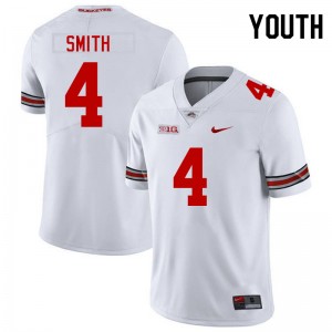 #4 Jeremiah Smith Ohio State Buckeyes White Youth Jersey Stitched Football 304352-831