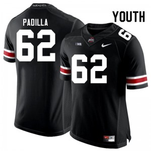 #62 Joshua Padilla The Fighting Buckeyes Black Youth Jersey High School Football 490702-914