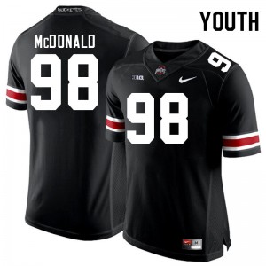 #98 Kayden McDonald OSU Black Youth Jersey Limited Football 799156-882