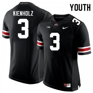 #3 Lincoln Kienholz Go Bucks Black Youth Jersey Replica Football 492391-601