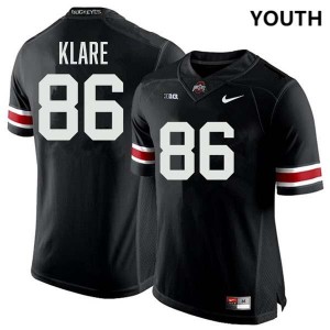 #86 Max Klare Ohio State Black Youth Jersey 2025-26 Football 621450-893