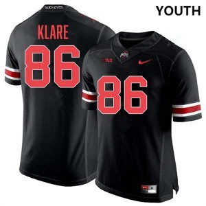 #86 Max Klare Ohio State Blackout Youth Jersey Limited Football 289618-490