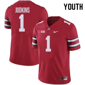 #1 Quinshon Judkins Ohio State Buckeyes Red Youth Jersey 2025-26 Football 731311-817