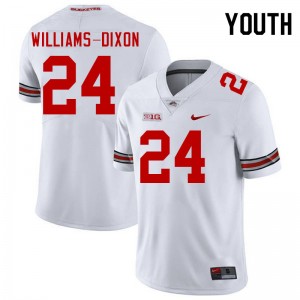 #24 Sam Williams-Dixon Ohio State White Youth Jersey Player Football 951705-586