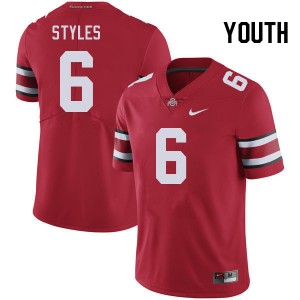 #6 Sonny Styles Ohio State Red Youth Jersey 2025-26 Football 808699-522
