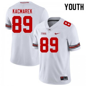 #89 Will Kacmarek Go Bucks White Youth Jersey High School Football 829129-285