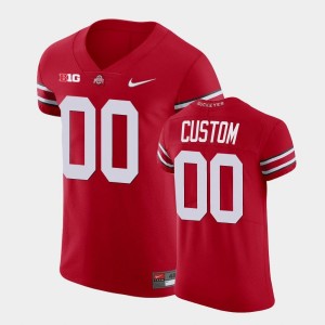 #00 Custom Ohio State Buckeyes Scarlet Men Jersey University Football 483888-155