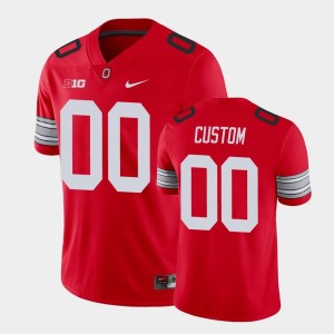 #00 Custom Ohio State Buckeyes Scarlet Men Jersey 2025-26 Football 950597-304