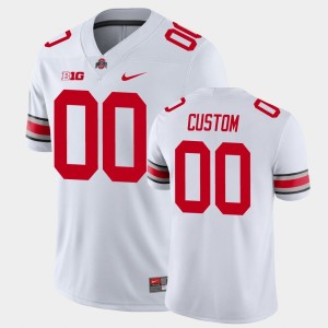 #00 Custom OSU Buckeyes White Mens Jersey Stitched Football 377743-806